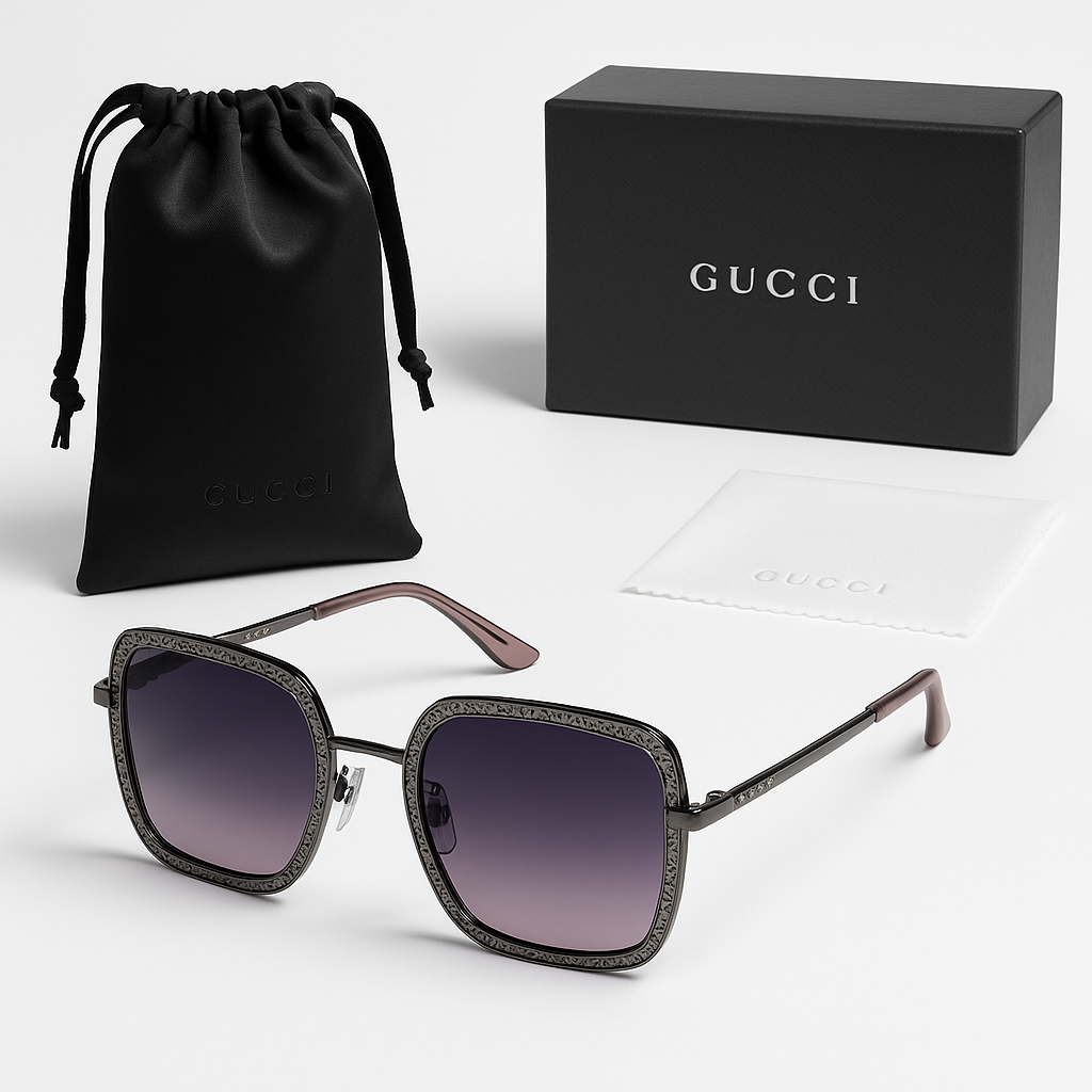Image of Lavender Luxe Oversized Sunglasses