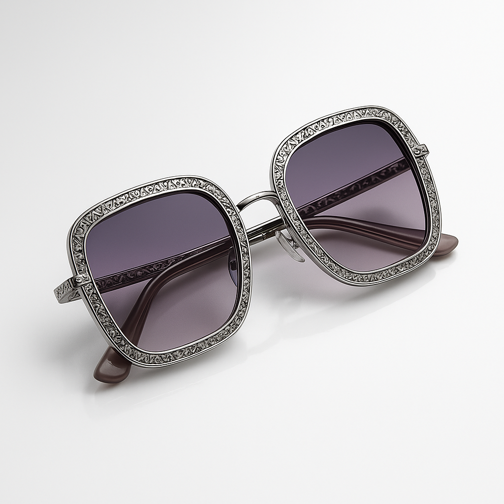 Image of Lavender Luxe Oversized Sunglasses
