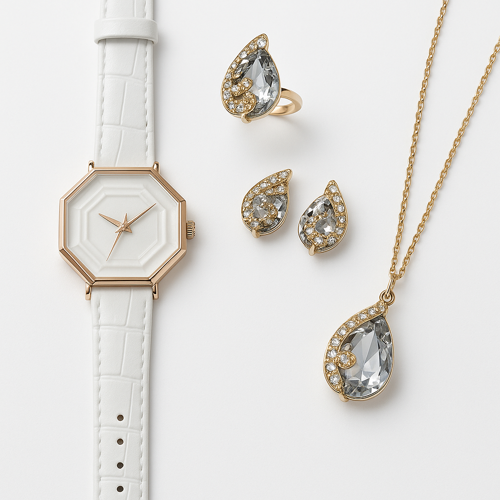 Image of Imperial Elegance Jewelry & Watch Set