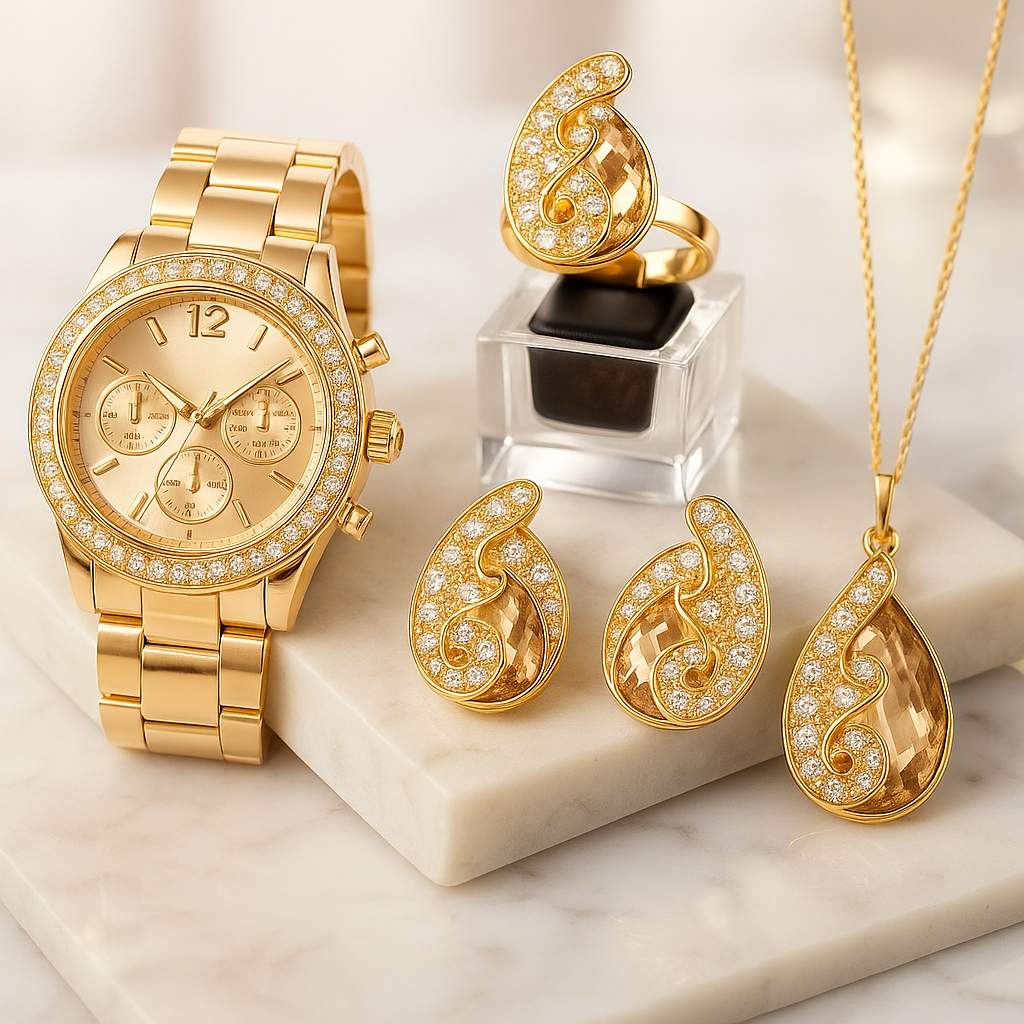 Image of Prestige Luxe Jewelry & Watch Set