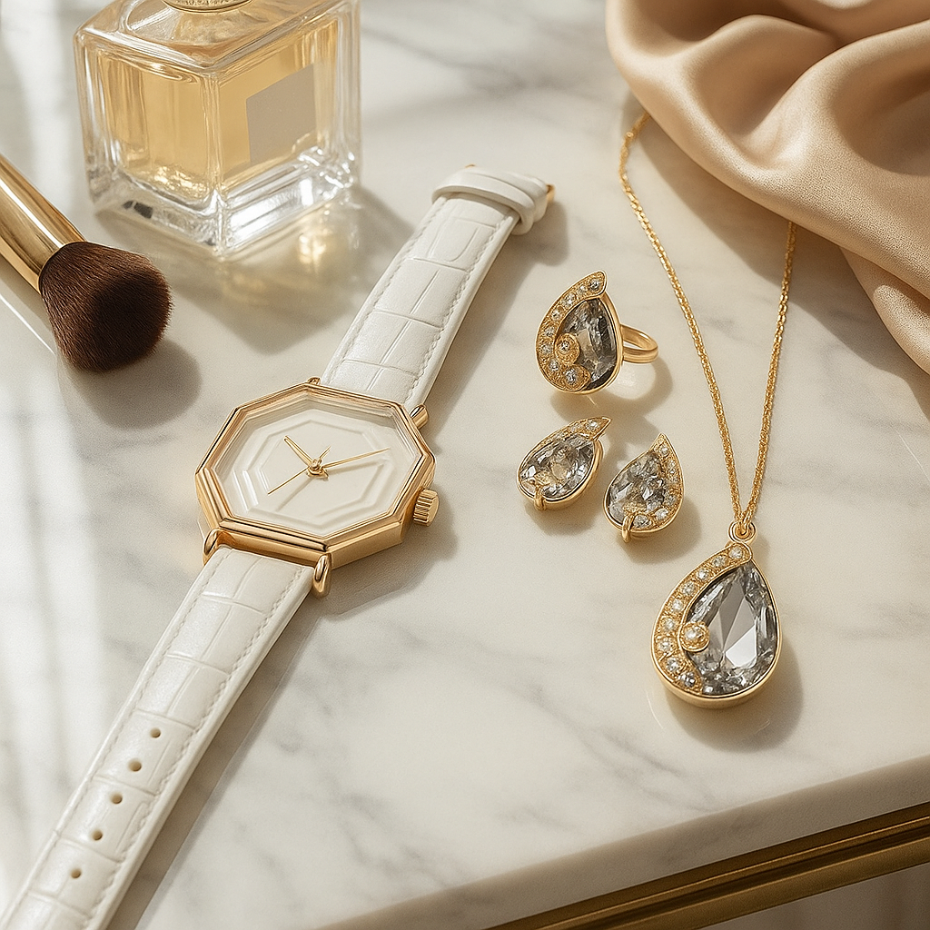 Image of Imperial Elegance Jewelry & Watch Set