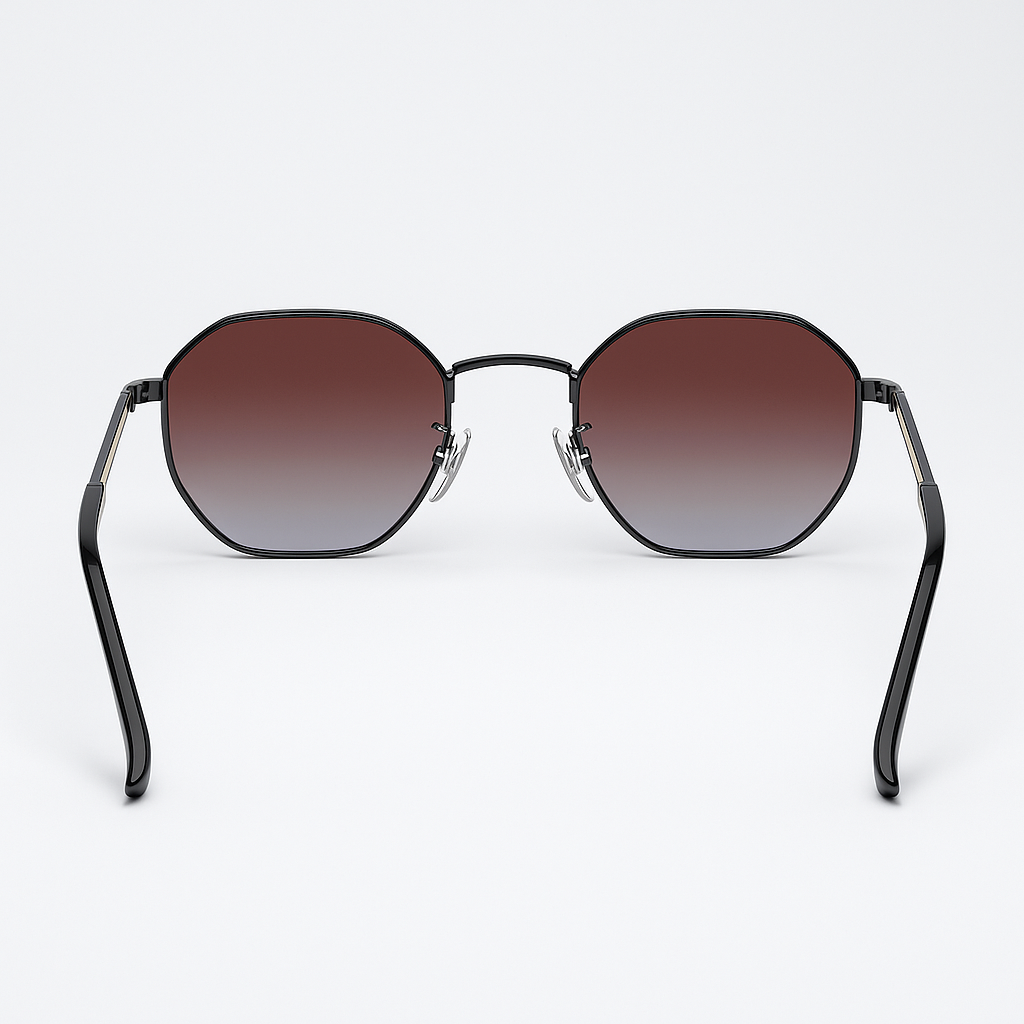 Image of Hundred%-Inspired Premium Hexagonal Gradient Sunglasses