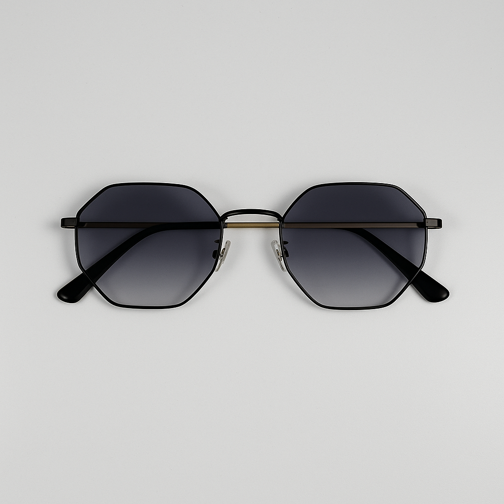 Image of Louis-Inspired Vuitton Premium Hexagonal Designer Sunglasses