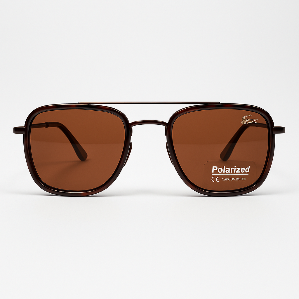 Image of Lacoste-Inspired Premium Polarized Square Sunglasses