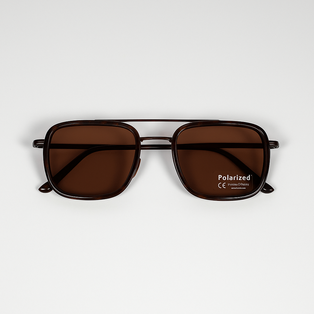 Image of Lacoste-Inspired Premium Polarized Square Sunglasses