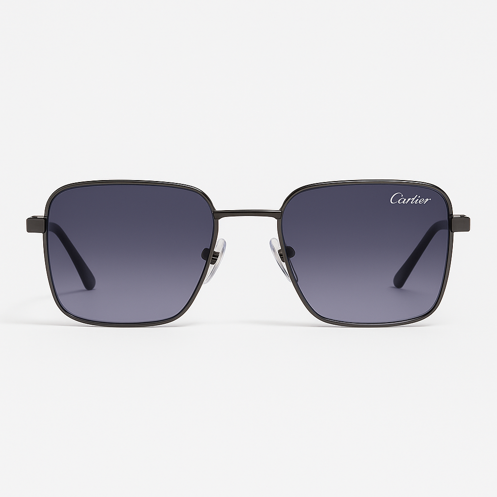 Image of Cartier-Inspired Signature Rectangular Sunglasses