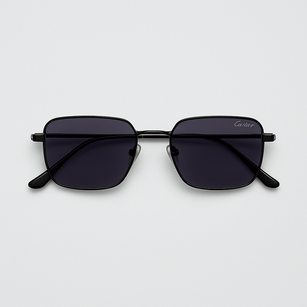 Image of Cartier-Inspired Signature Rectangular Sunglasses