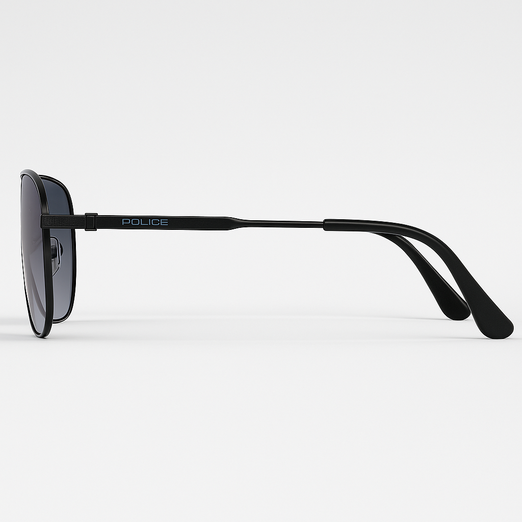 Image of Police-Inspired Shadowline Aviator Sunglasses