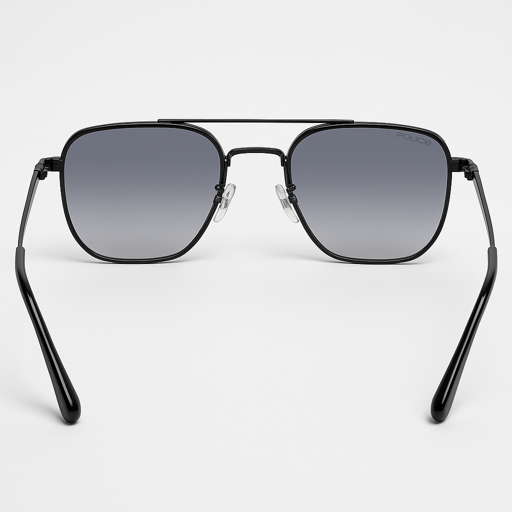 Image of Police-Inspired Shadowline Aviator Sunglasses