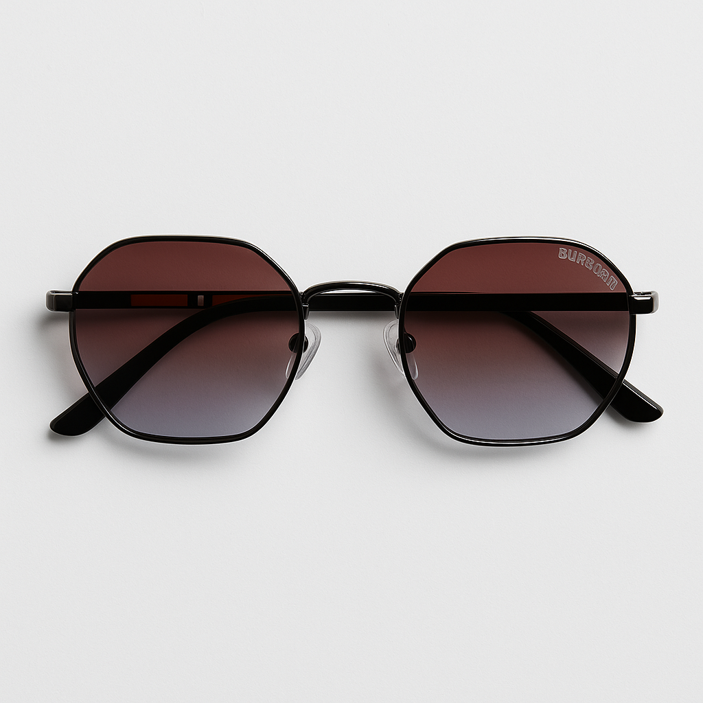 Image of Burberry Prism-Inspired Octagon Gradient Sunglasses