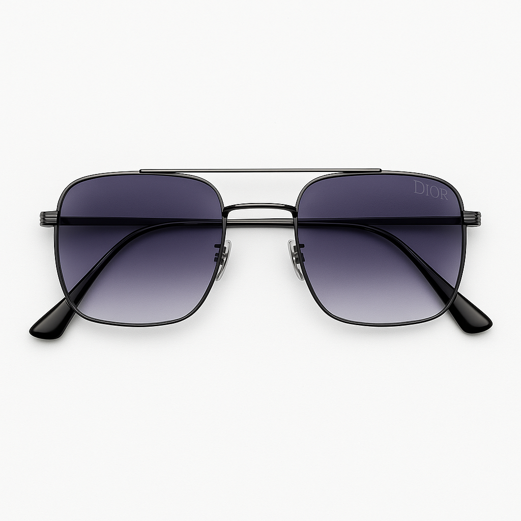 Image of Dior-Inspired ShadowLine Gradient Square Sunglasses