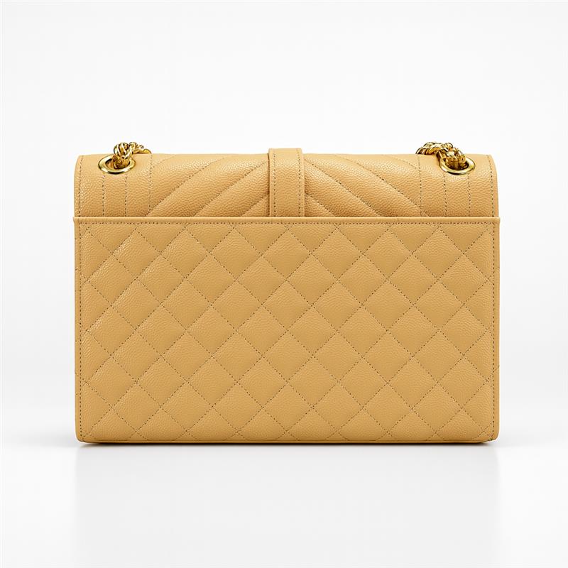Image of YSL Quilted Envelope Chain Shoulder Bag for Women