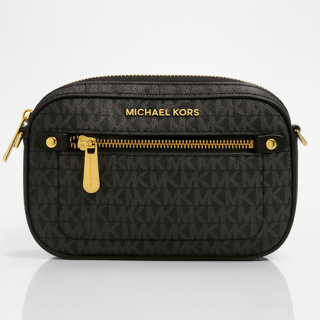 Image of Luxury Monogram Compact Camera Crossbody Bag