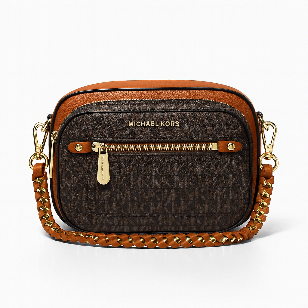 Image of Luxury Monogram Compact Camera Crossbody Bag