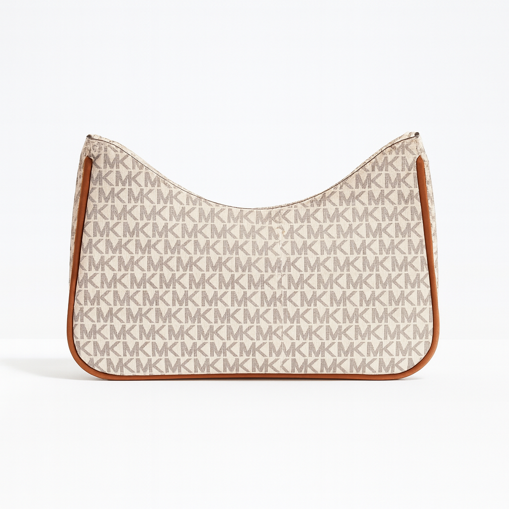 Image of Luxury Monogram Shoulder Bag with Gold Chain