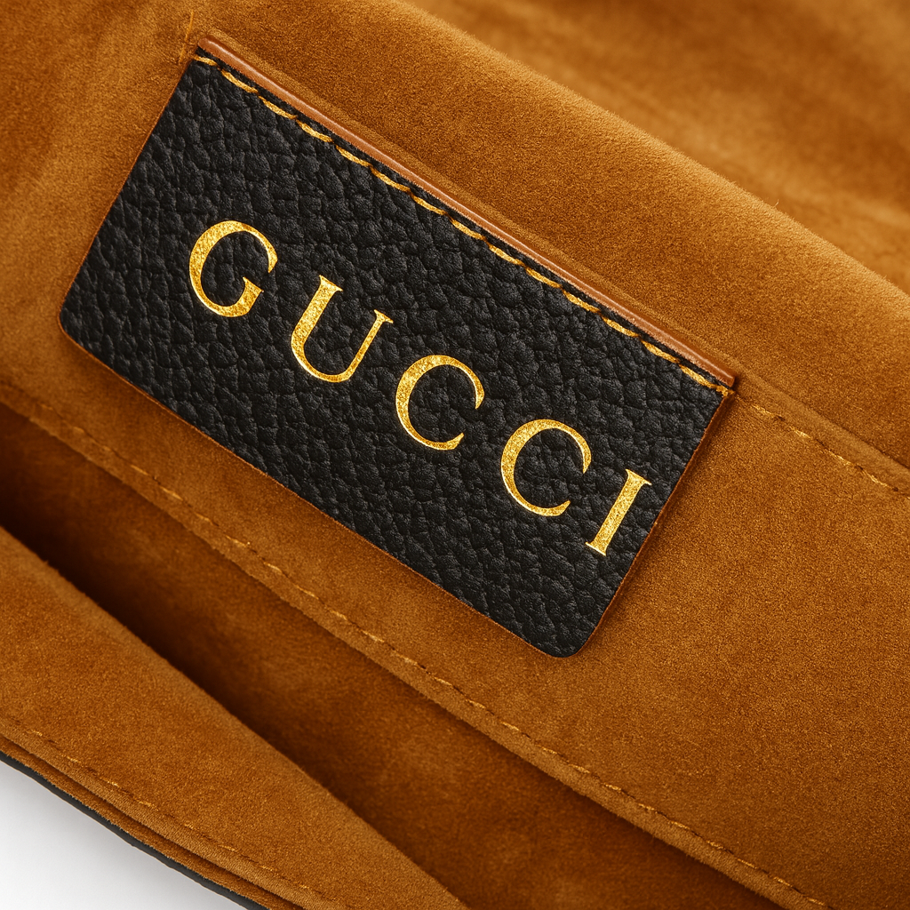 Image of Luxury Beige & Black Monogram Shoulder Bag