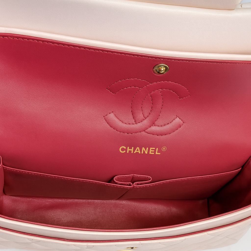 Image of Luxury Quilted Flap Shoulder Bag with Chain Strap