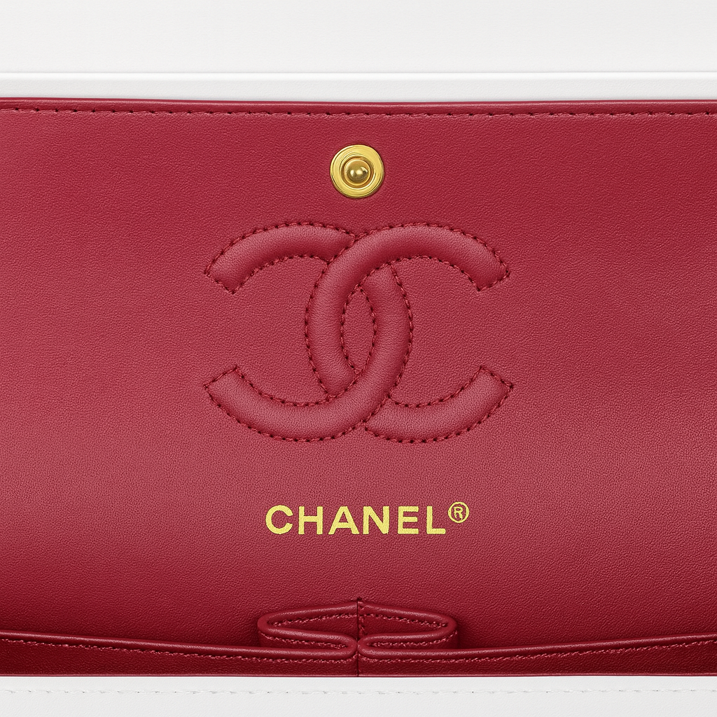 Image of Luxury Quilted Flap Shoulder Bag with Chain Strap