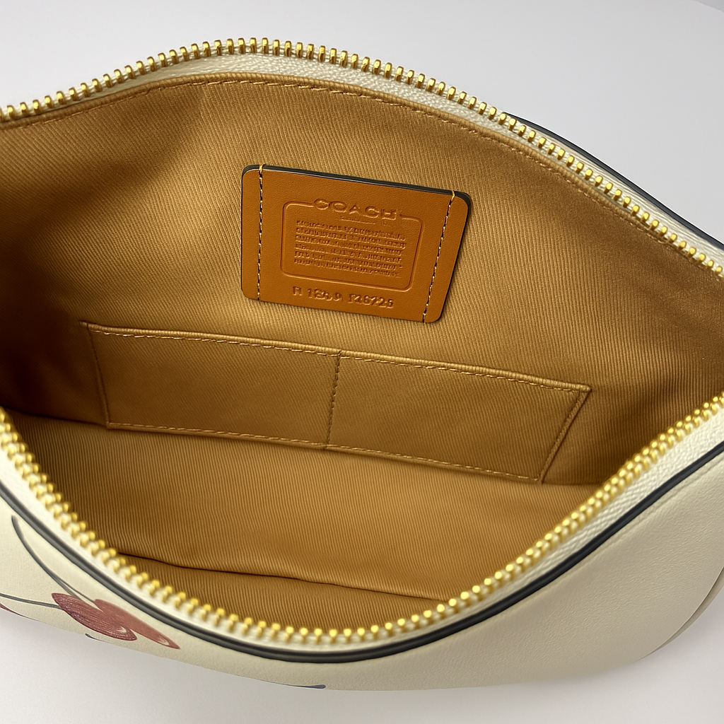 Image of Signature Print Shoulder Bag with Decorative Charm