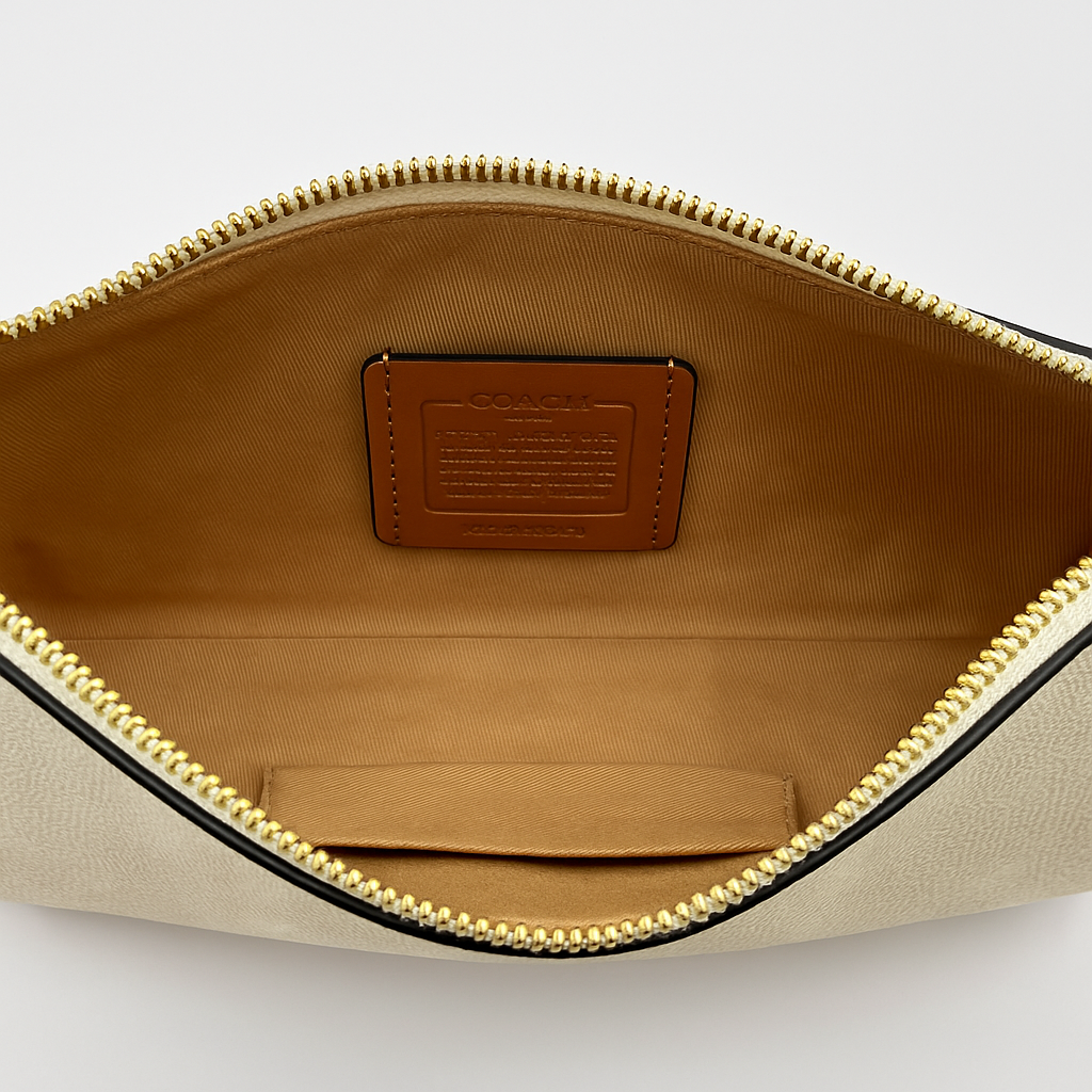 Image of Signature Print Shoulder Bag with Decorative Charm