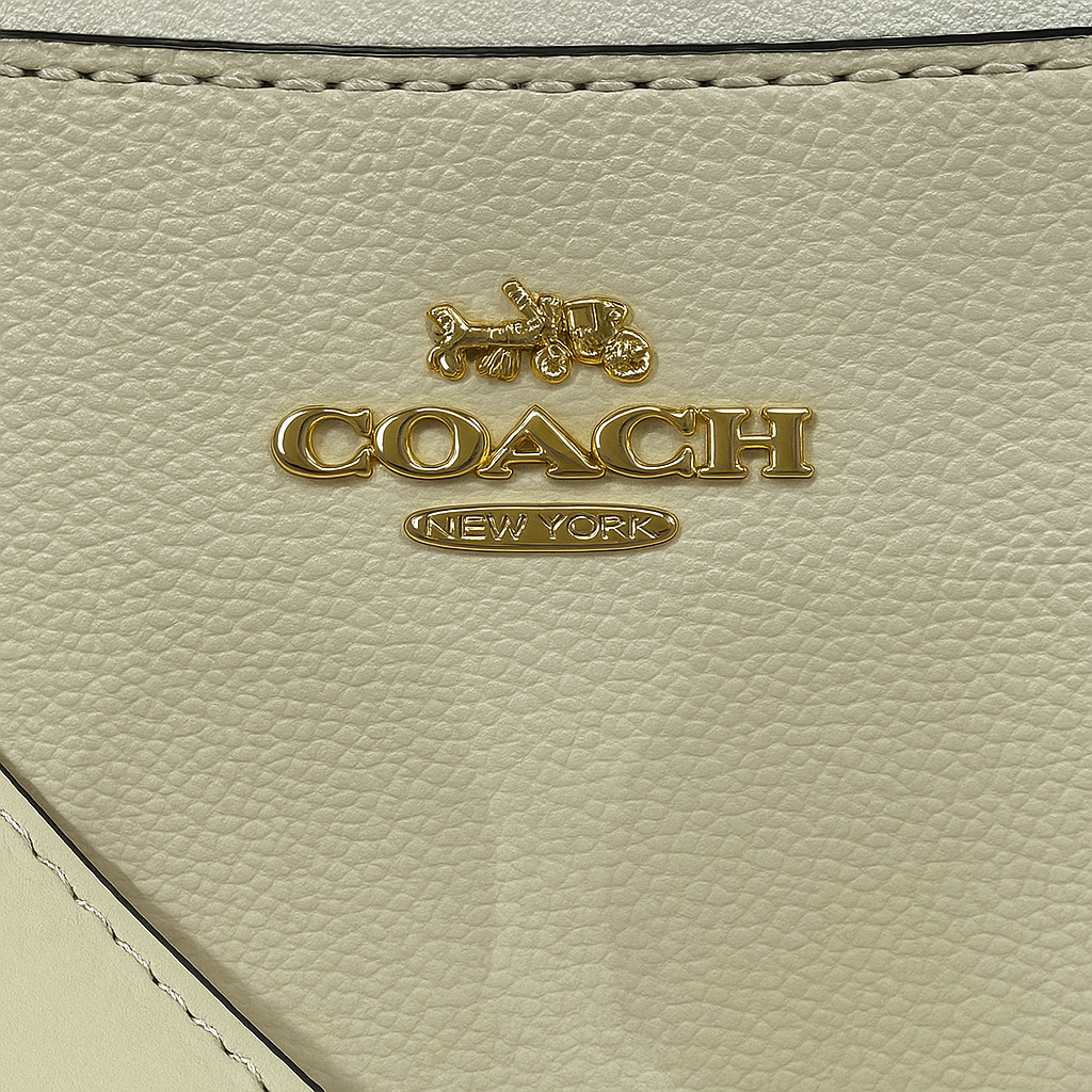 Image of Signature Print Shoulder Bag with Decorative Charm