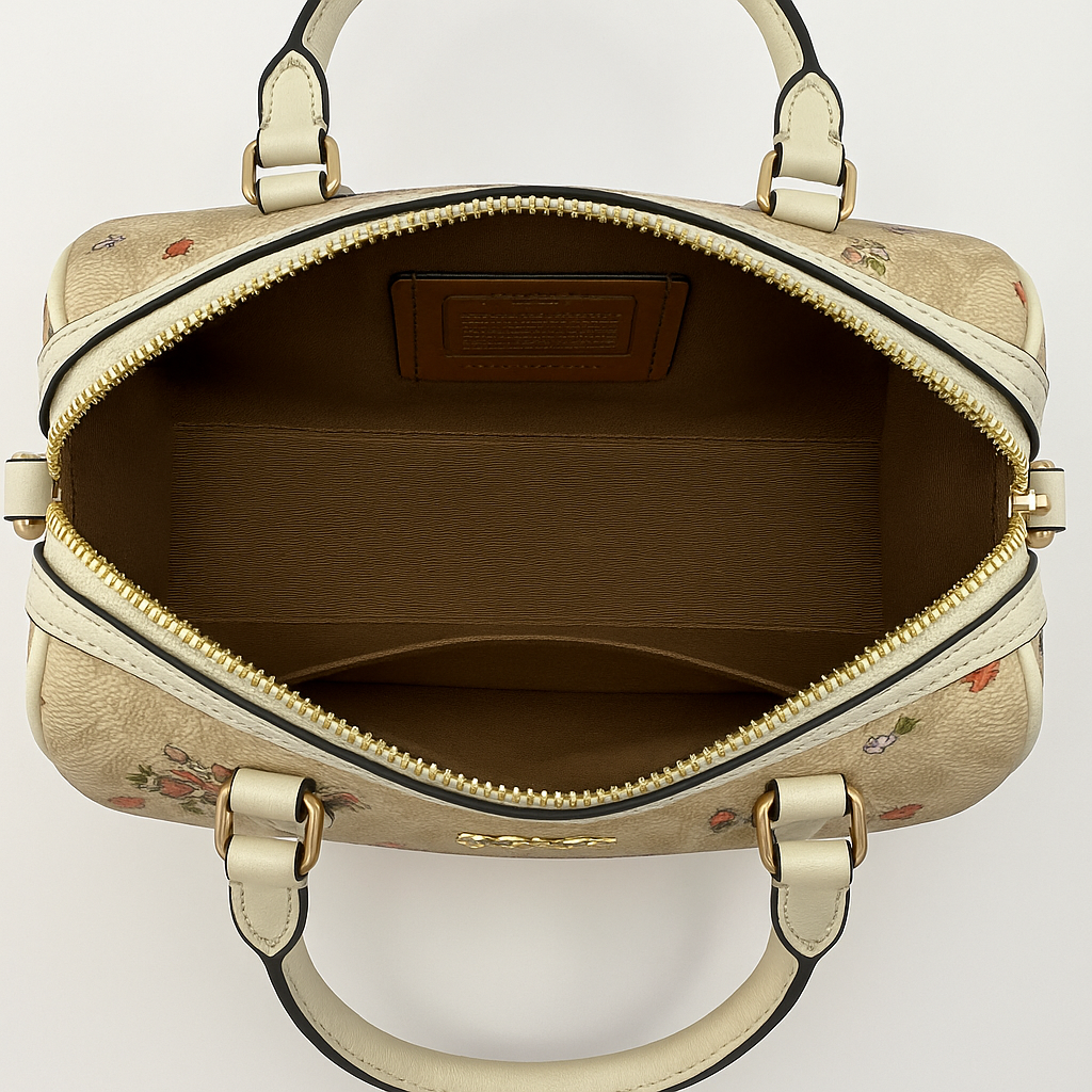 Image of Signature Print Top Handle Mini Satchel Bag