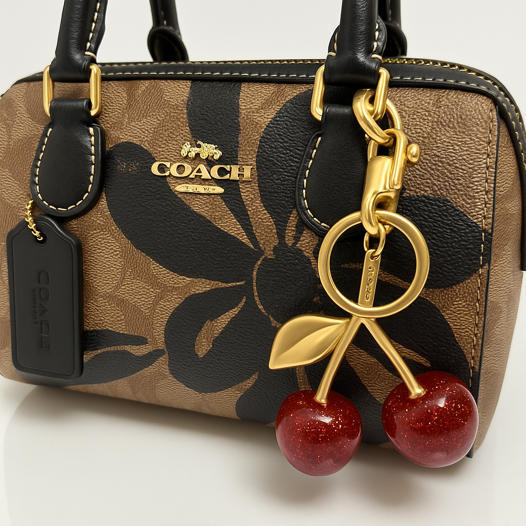 Image of Signature Print Top Handle Mini Satchel Bag