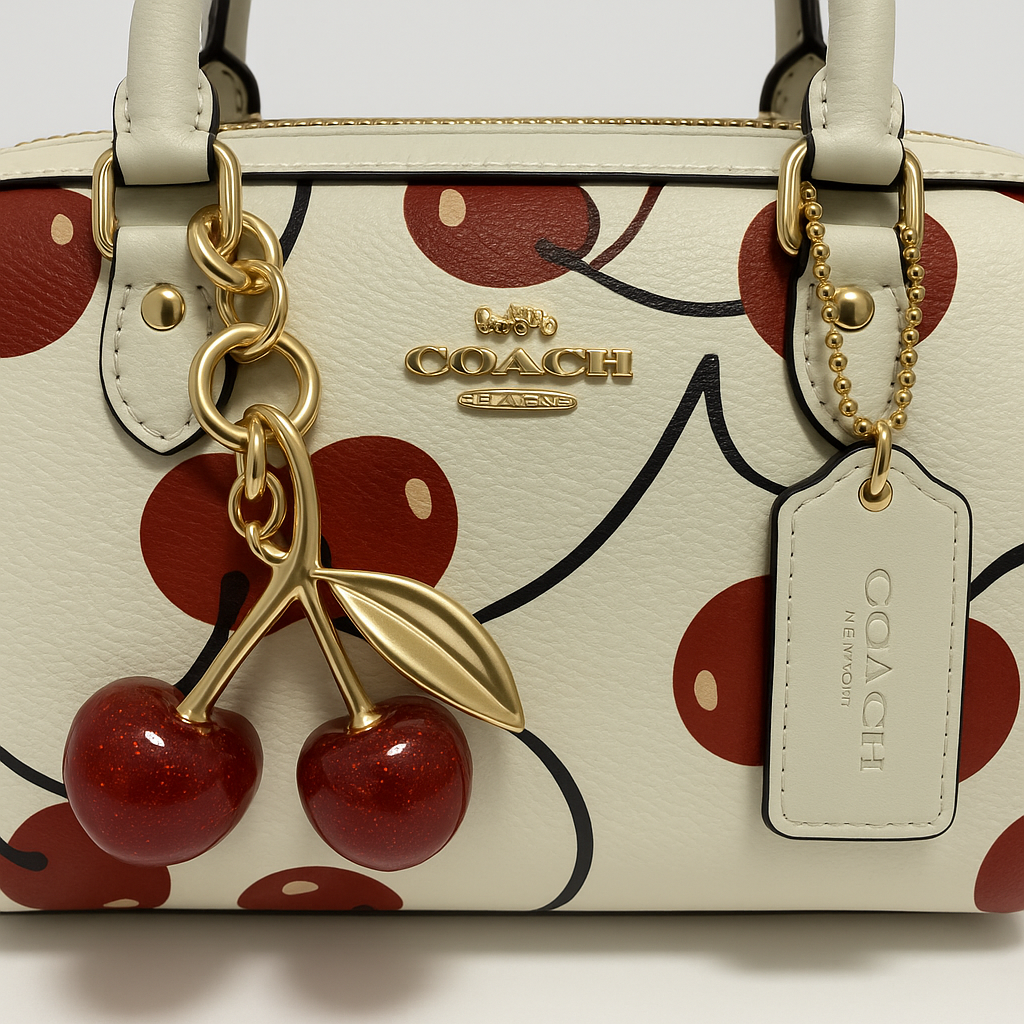 Image of Signature Print Top Handle Mini Satchel Bag