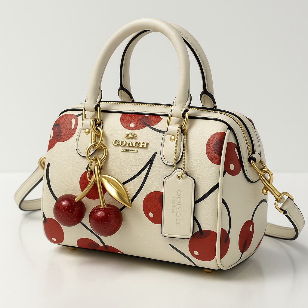 Image of Signature Print Top Handle Mini Satchel Bag