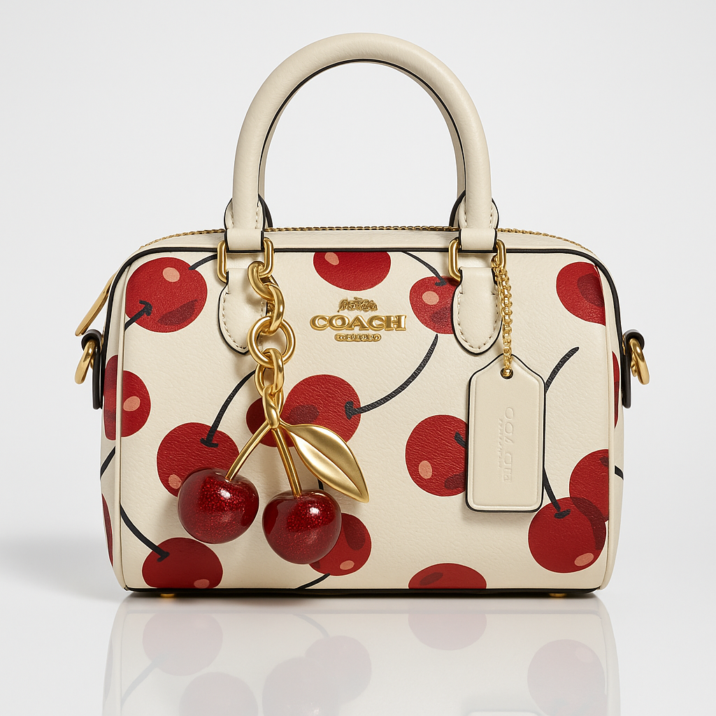 Image of Signature Print Top Handle Mini Satchel Bag