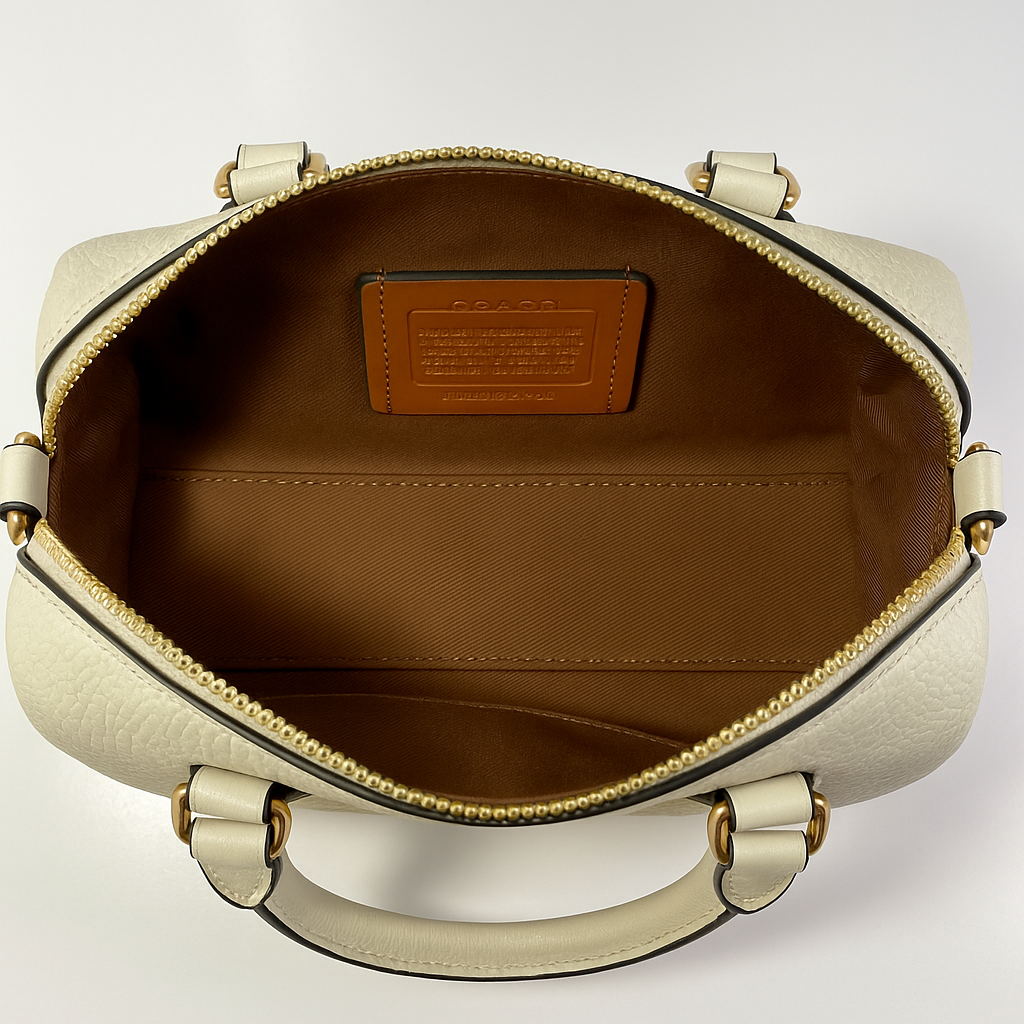 Image of Signature Print Top Handle Mini Satchel Bag