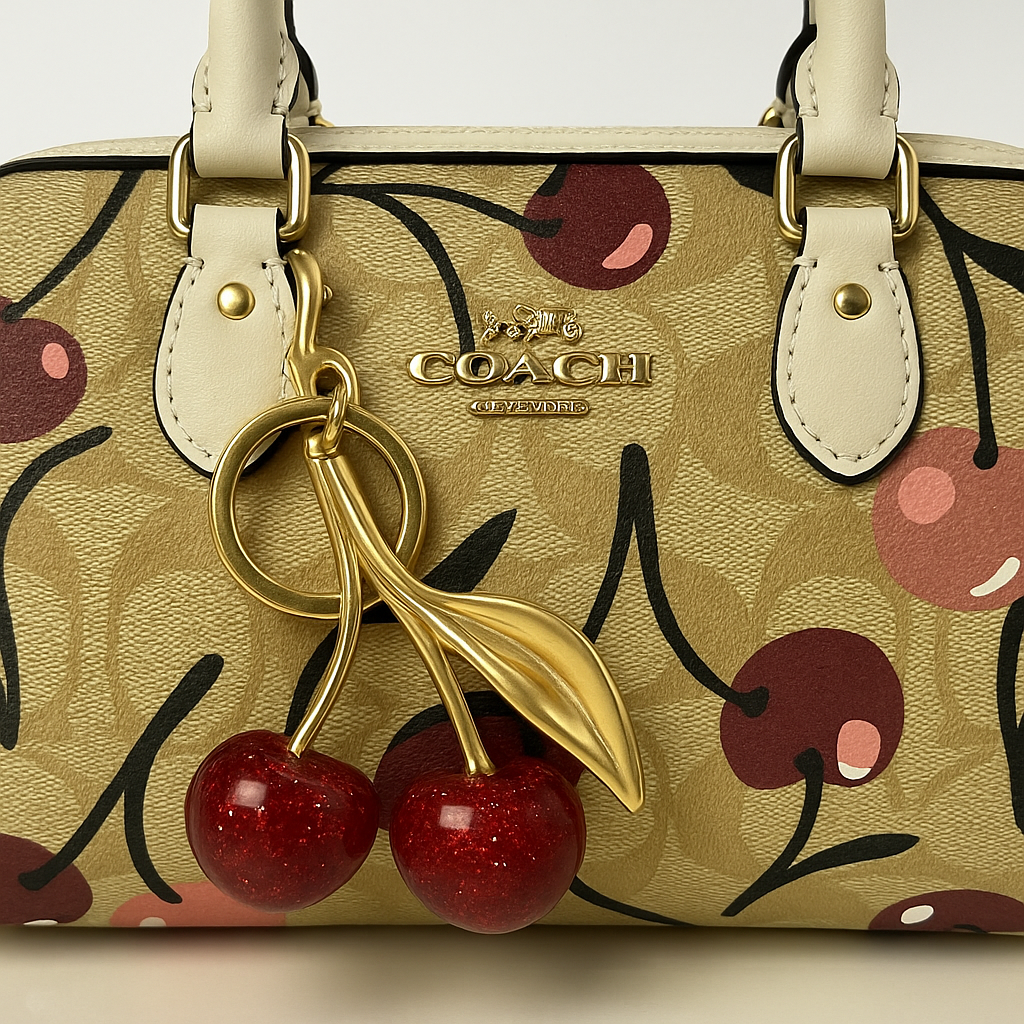 Image of Signature Print Top Handle Mini Satchel Bag