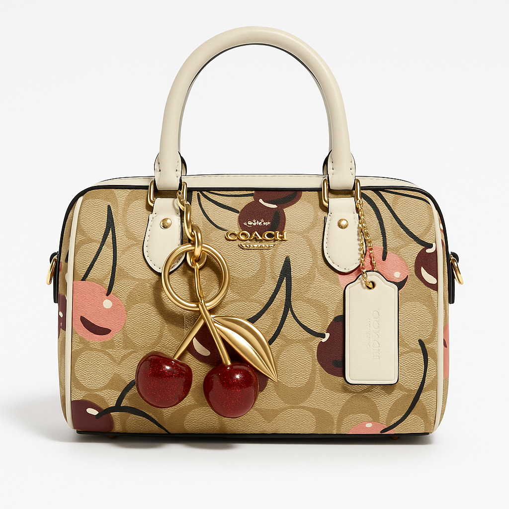 Image of Signature Print Top Handle Mini Satchel Bag