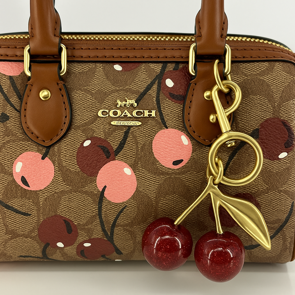 Image of Signature Print Top Handle Mini Satchel Bag