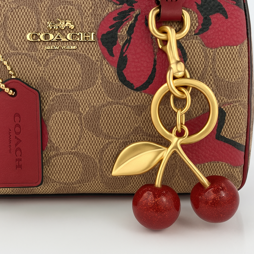 Image of Signature Print Top Handle Mini Satchel Bag