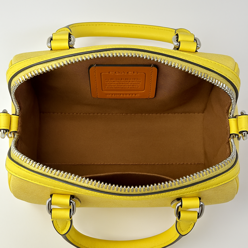 Image of Signature Print Top Handle Mini Satchel Bag