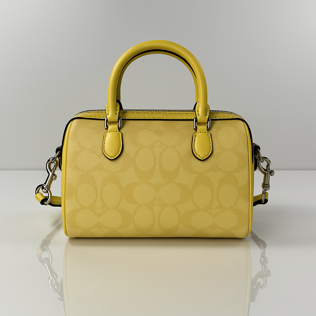 Image of Signature Print Top Handle Mini Satchel Bag