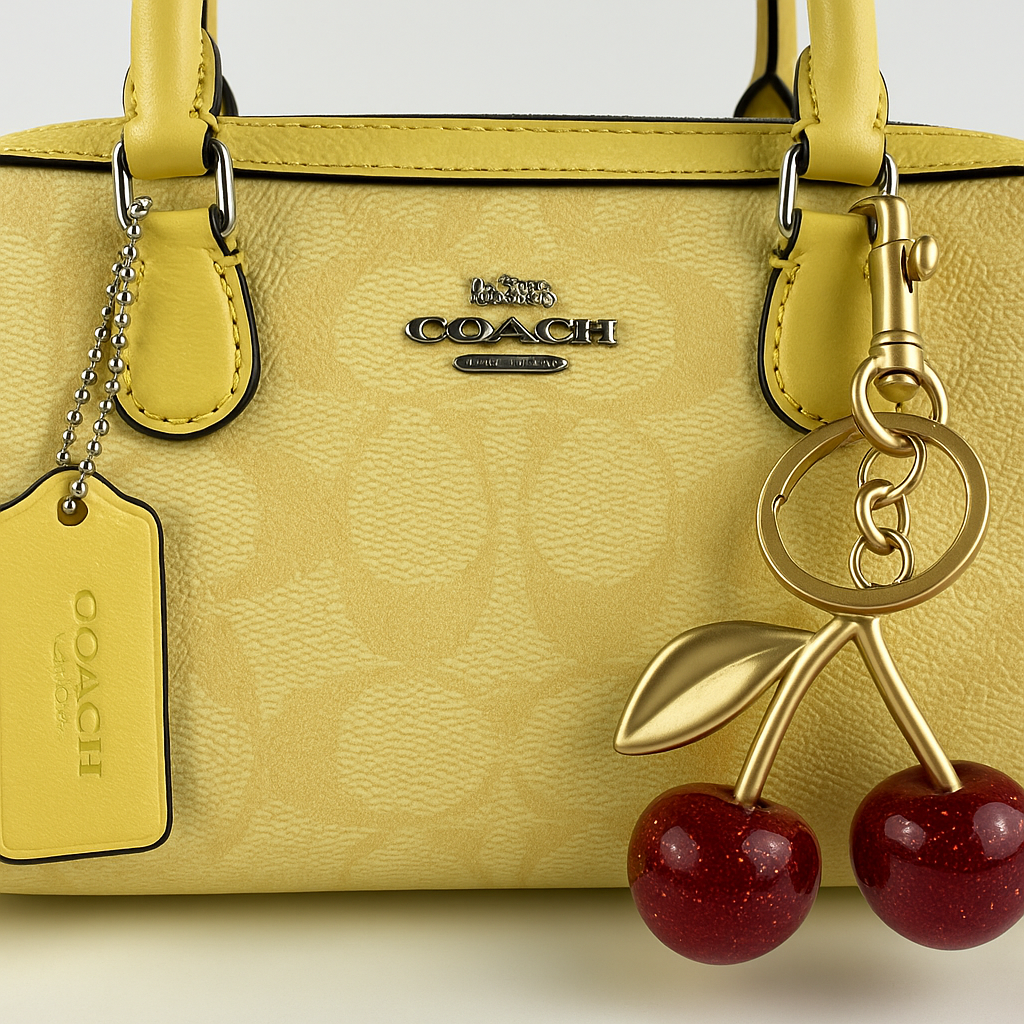 Image of Signature Print Top Handle Mini Satchel Bag