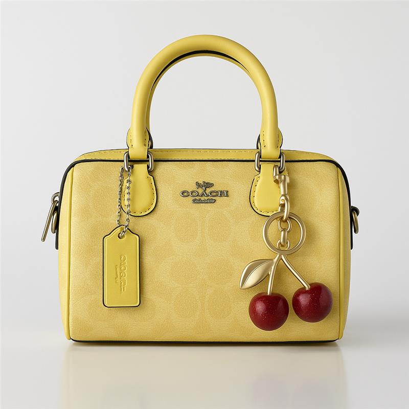 Image of Signature Print Top Handle Mini Satchel Bag