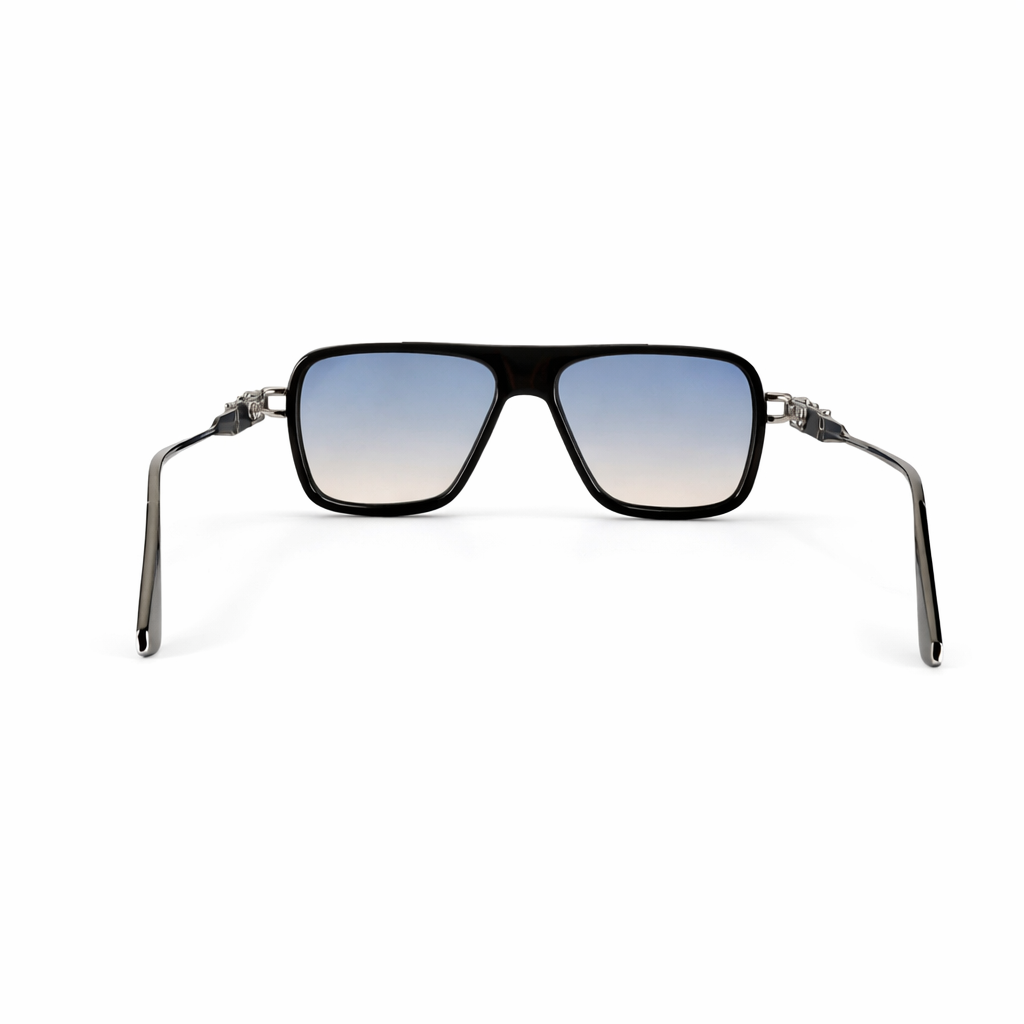 Image of Luxury Gold-Trim Square Sunglasses – Premium Gradient UV Protection