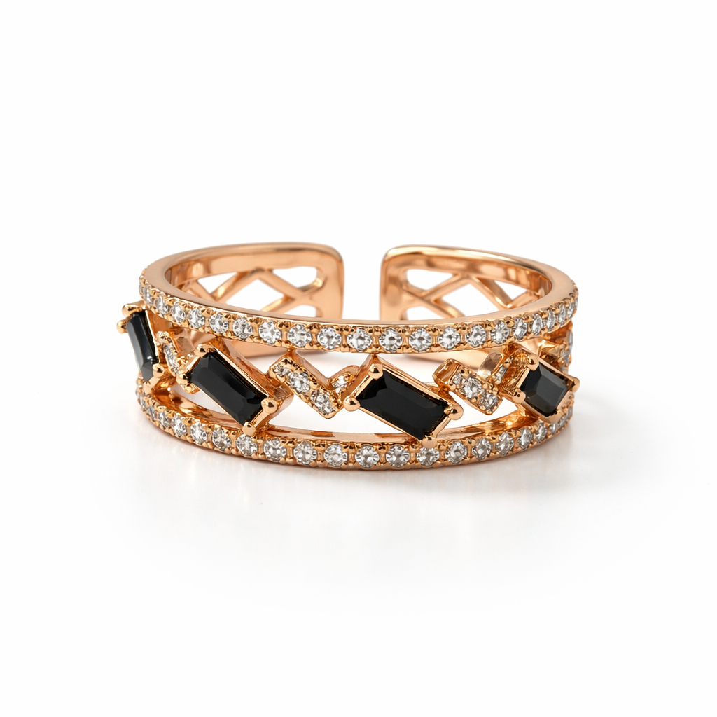Image of Lattice Luxe Open Band Ring