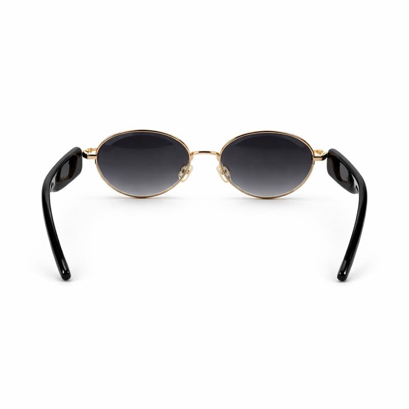Image of Luxury Oval Gold-Frame Sunglasses with Gradient Lenses – Premium Designer Style
