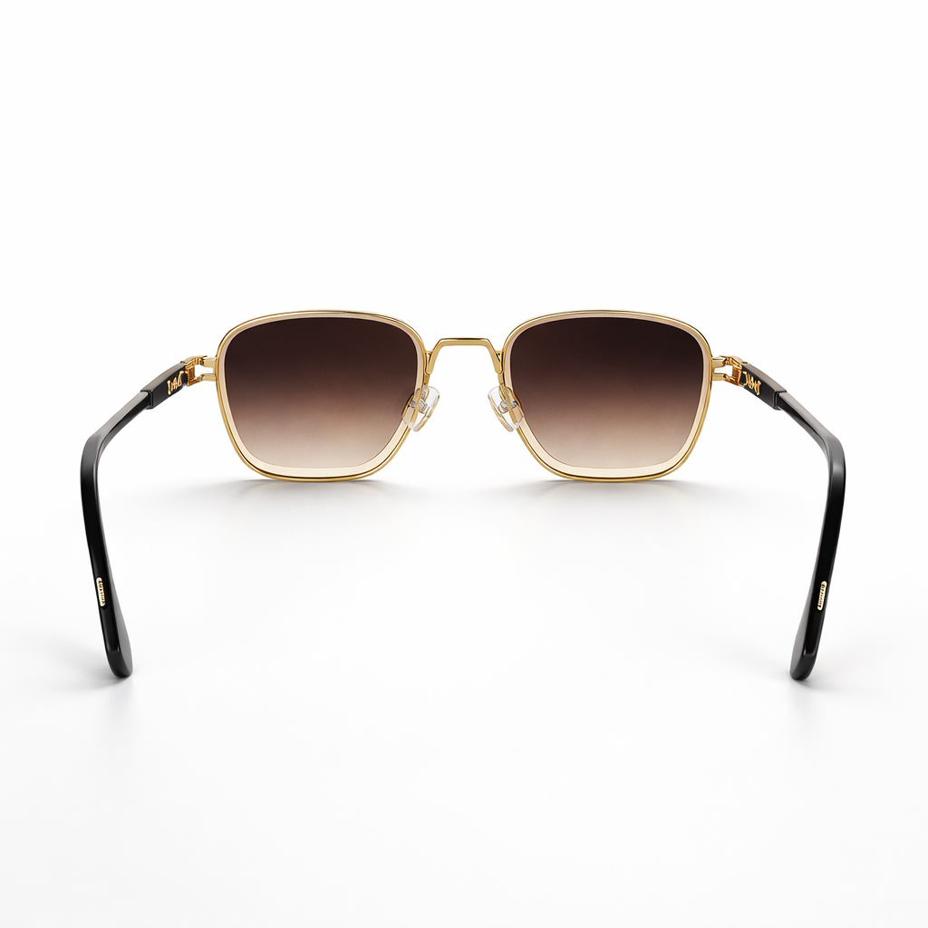 Image of Luxury Square Metal Sunglasses for Men & Women – Gradient UV400 Lenses