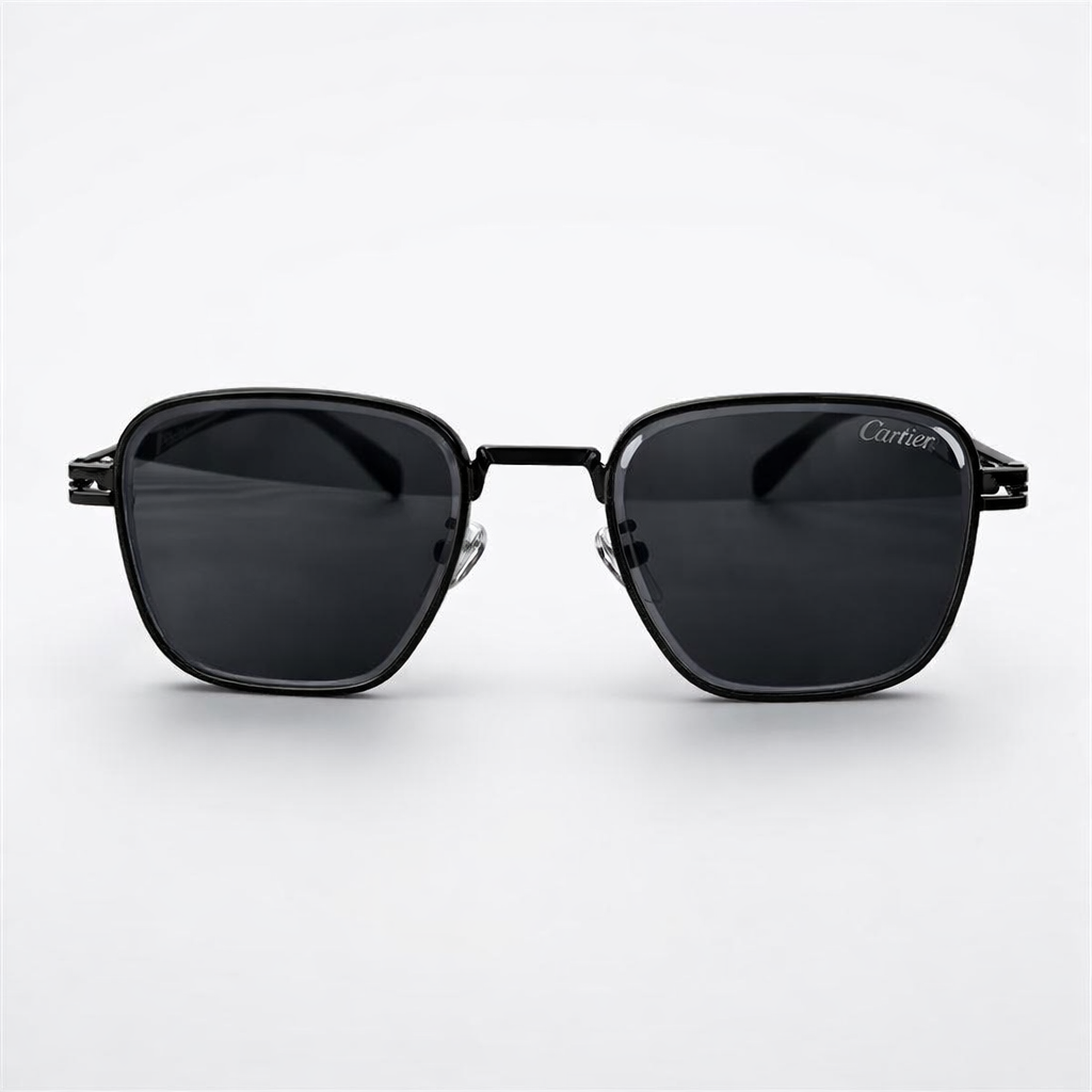 Image of Luxury Black Square Sunglasses for Men & Women – UV400 Designer Style Eyewear