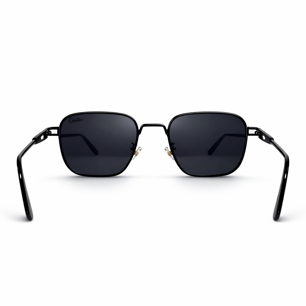Image of Luxury Black Square Sunglasses for Men & Women – UV400 Designer Style Eyewear