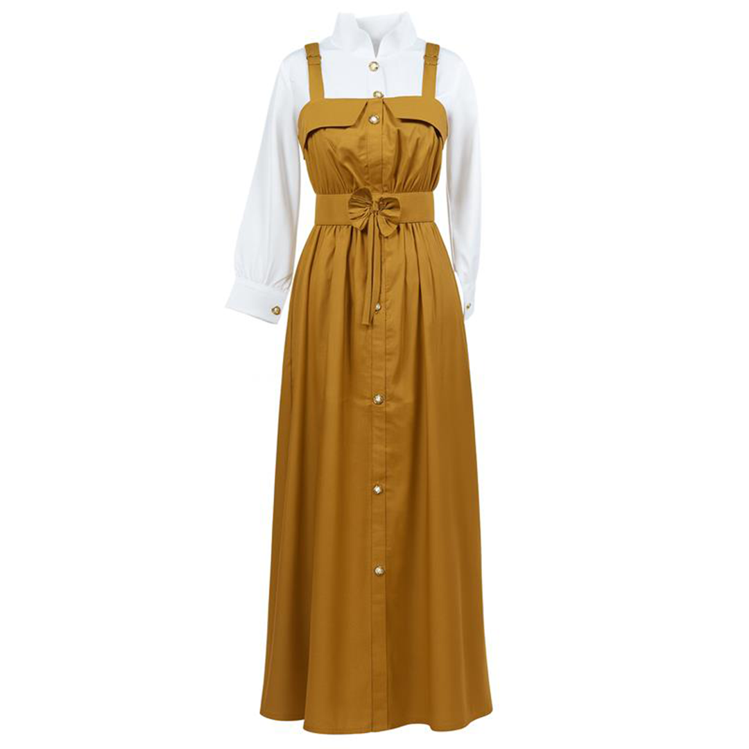 Image of Layered Chic Belted Midi Dress