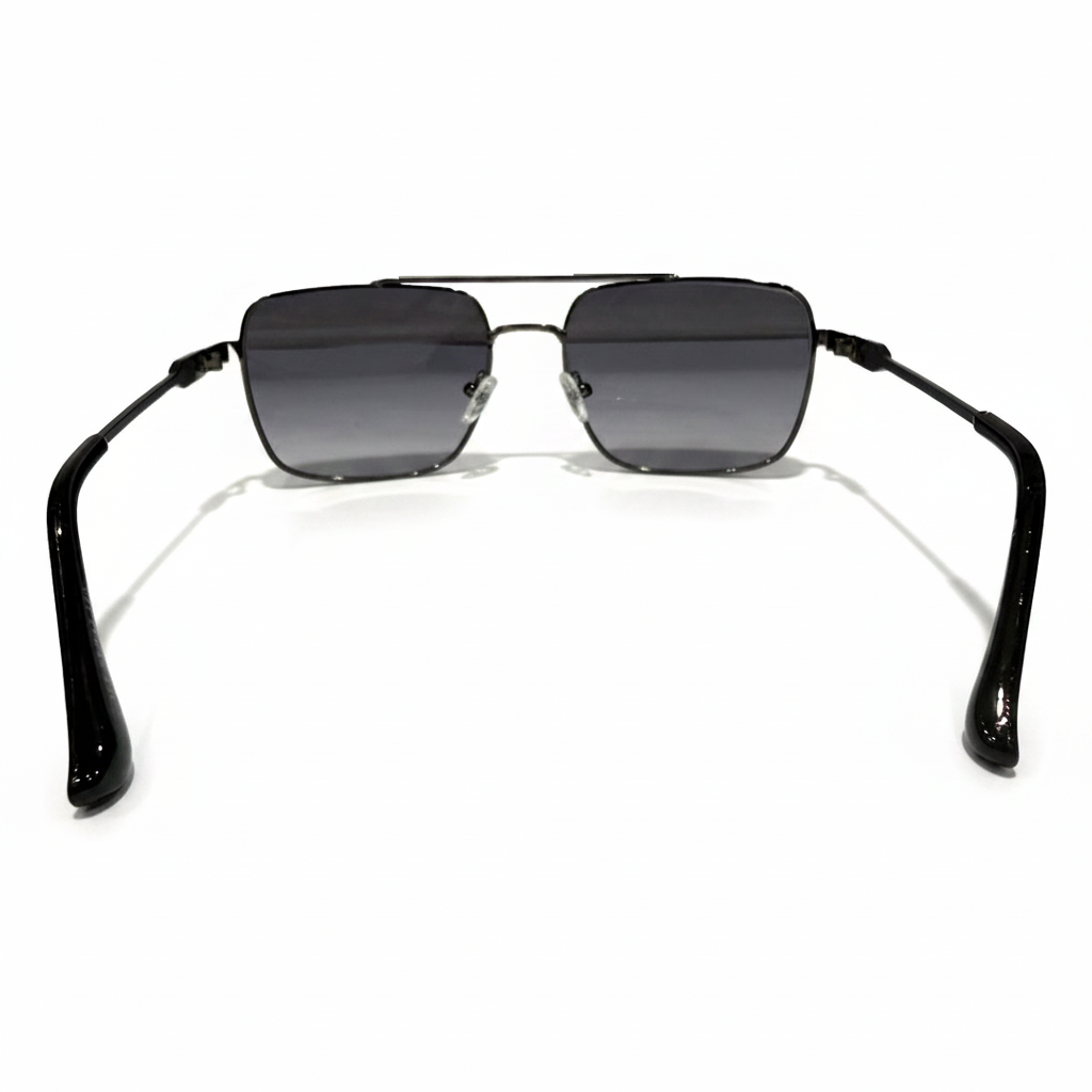 Image of Luxury-Inspired Shadow Line Gradient Square Sunglasses for Men & Women