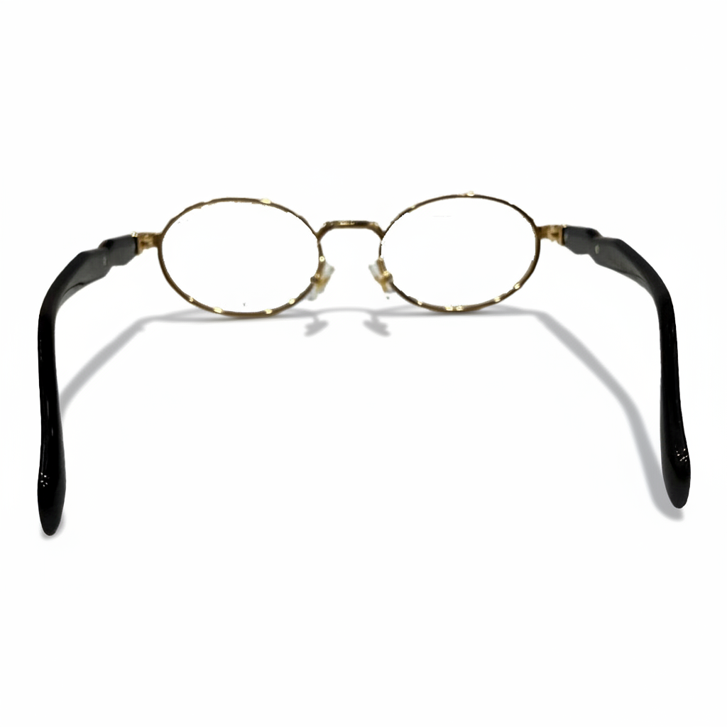 Image of Luxury Gold Round Optical Eyeglasses Frame for Men & Women