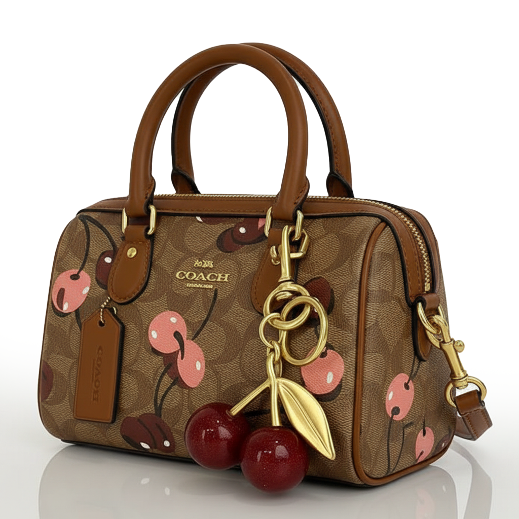 Image of Signature Print Top Handle Mini Satchel Bag