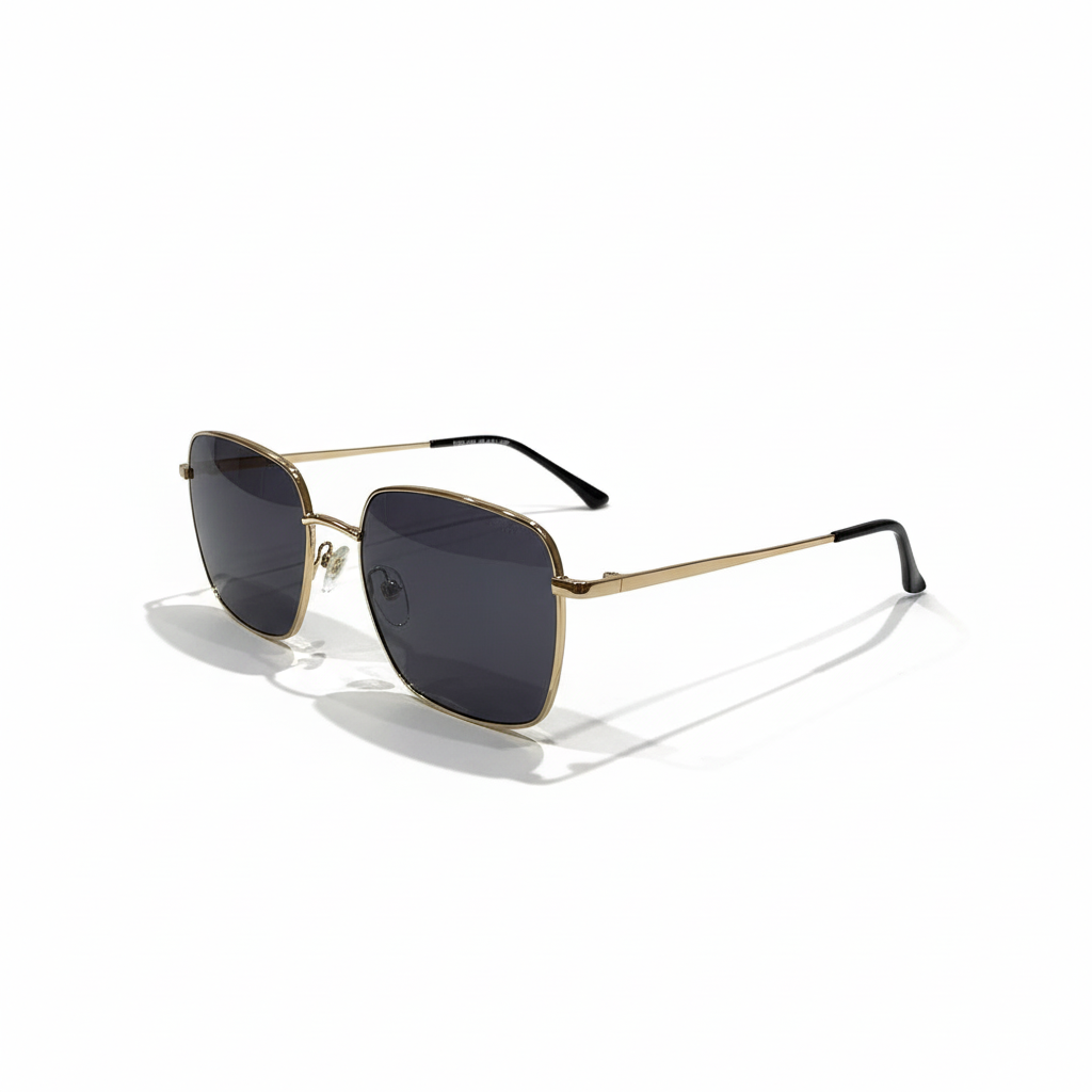 Image of Luxury Square Gradient Sunglasses for Women – Gold Metal Frame | UV Protection